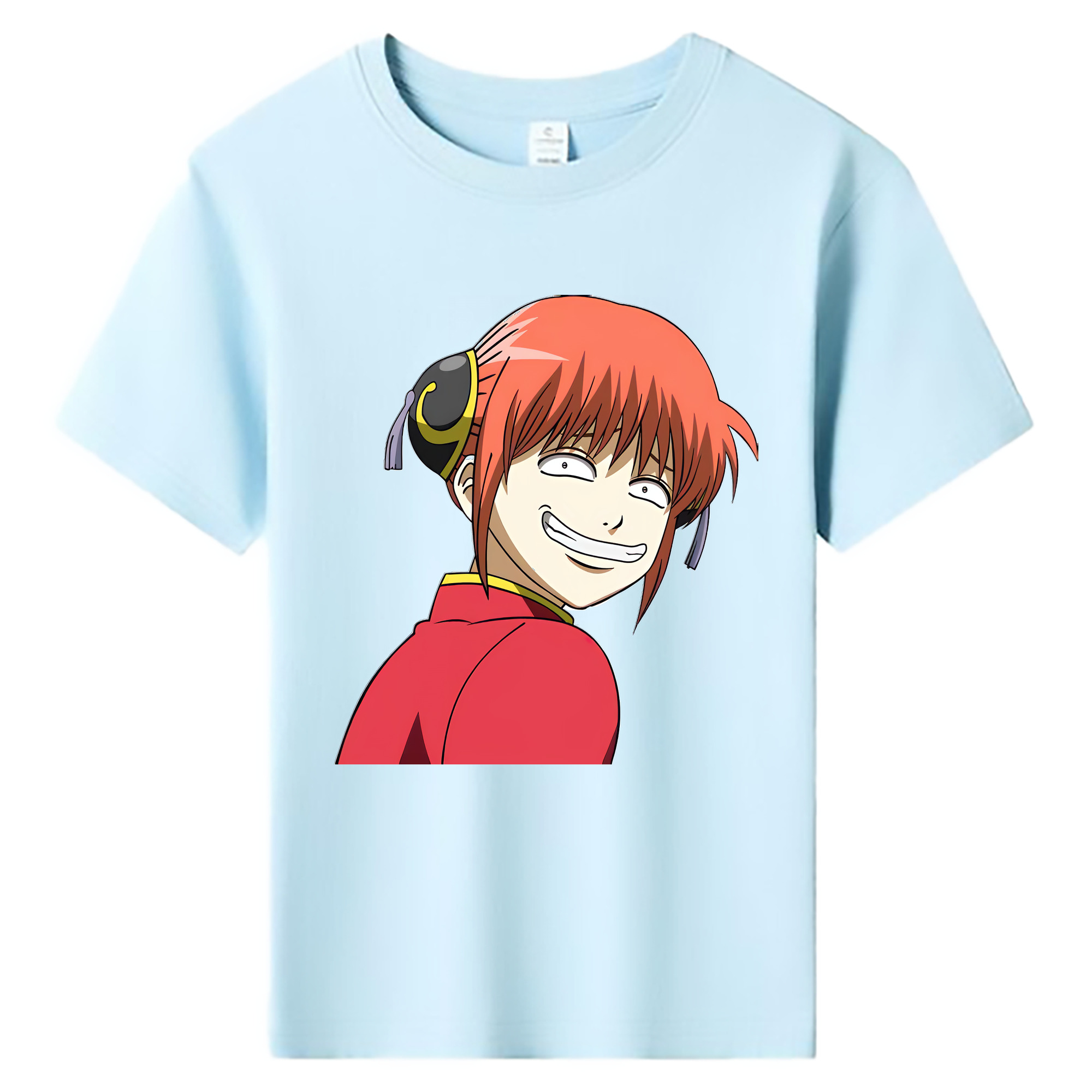 （画像用） ぎんたま 坂田銀時（さかたぎんとき） 神楽 志村新八（しむら しんぱち） GINTAMA Sakata Gintoki Kagura Shimura Shinpachi 綿100％キッズTシャツ（フロントプリント）